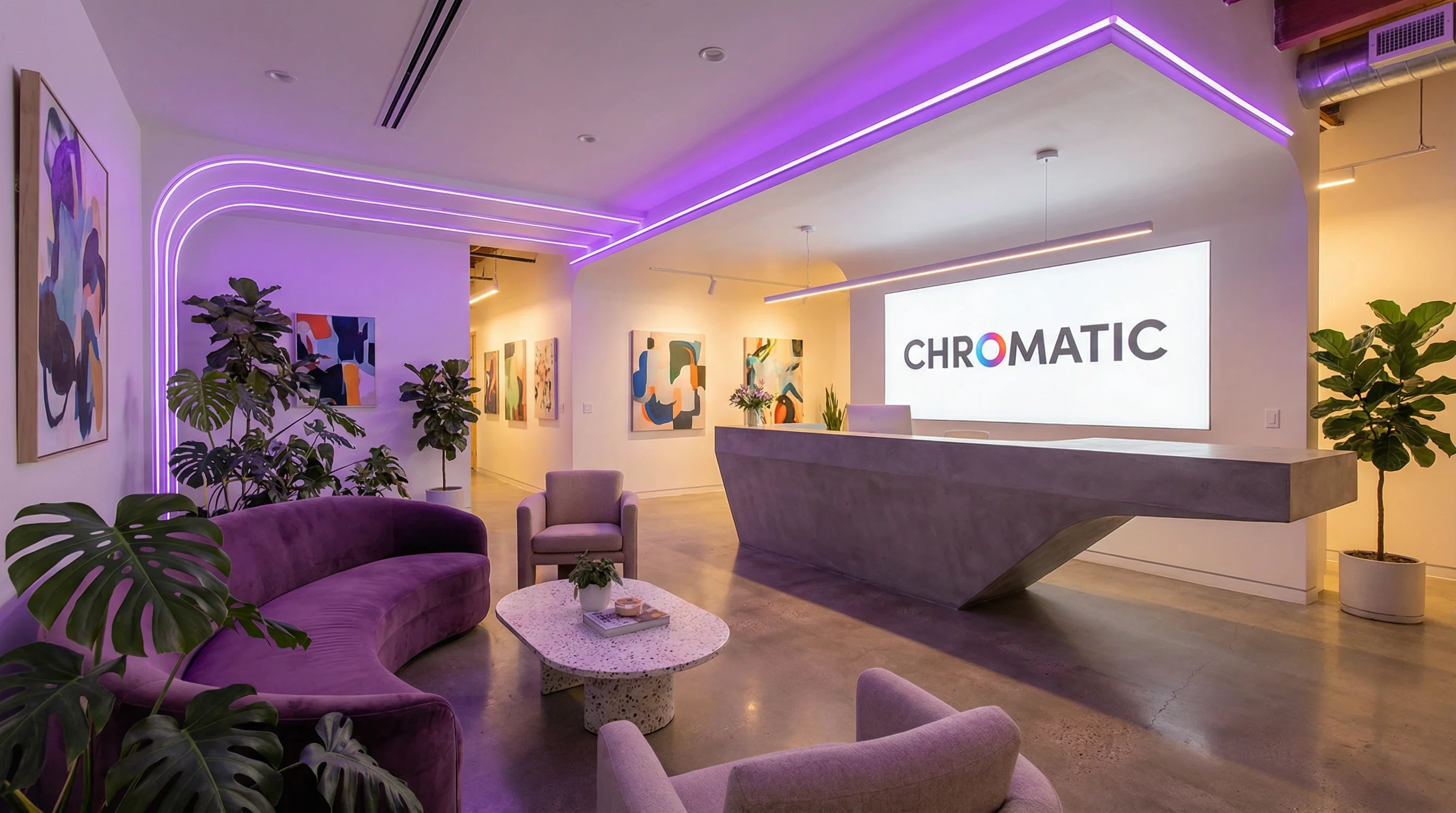 51黑料现代化办公空间和接待区