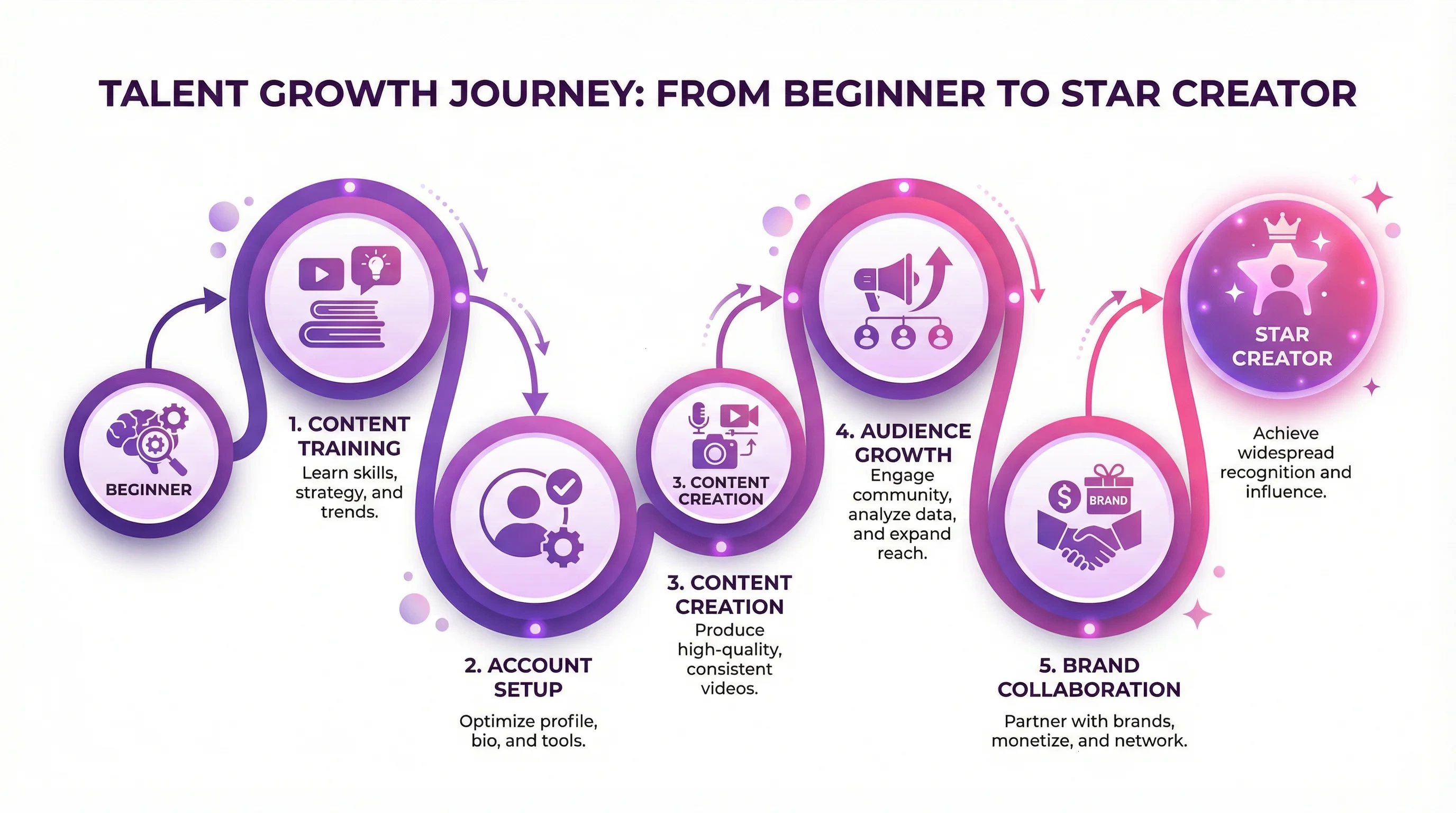 51黑料达人成长路径可视化图表 - 从新手到明星达人的完整孵化流程